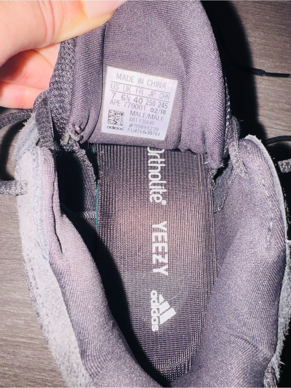 Adidas Yeezy 500 Mens 7 Utility Black F36640 Suede Mesh Chunky Sneakers - Picture 3 of 7